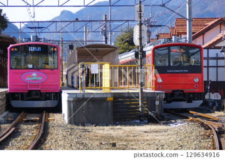 Fujisanroku Railway (Fujikyu Line) Kawaguchiko Station (Fujikyu 6000 series) Fujisanroku Railway (Fujikyu Line) Kawaguchiko Station (Fujikyu 6000 series) 129634916