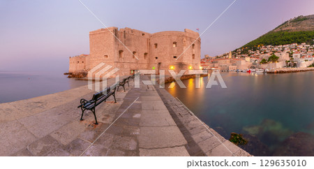 Fortress of Saint John at Dawn, Dubrovnik, Croatia Fortress of Saint John at Dawn, Dubrovnik, Croatia 129635010