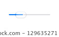 Liquid glass button loading bar transparent element background. Glass ui design 129635271