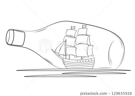 ship in bottle 129635938