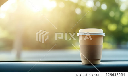 Healthy on-the-go meal concept with neutral minimal design and natural tones 129638664