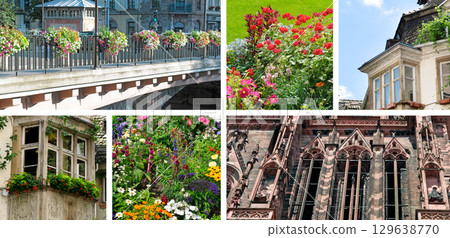 Strasbourg Vauban scenic river and architecture view, Alsace region of France Strasbourg Vauban scenic river and architecture view, Alsace region of France 129638770