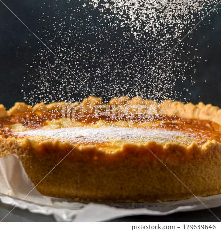 Homemade apple pie 129639646