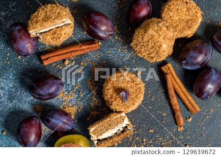 Hungarian homemade pastries 129639672