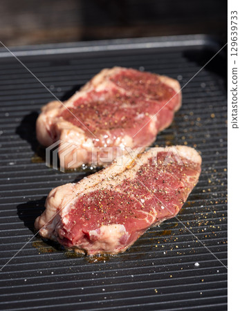 fresh raw beef steak 129639733