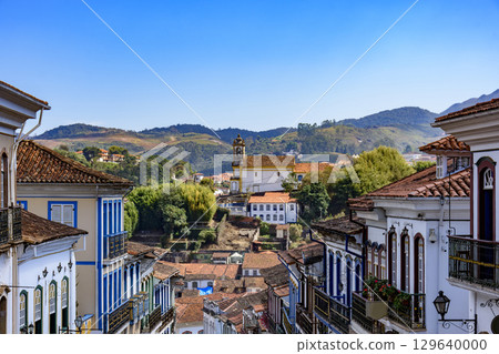 Houses and church in Ouro Preto Houses and church in Ouro Preto 129640000