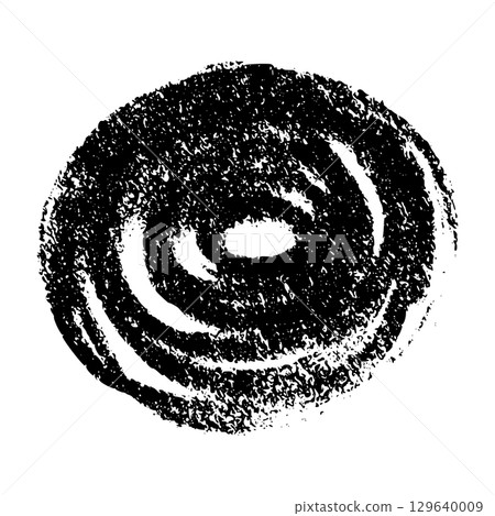 Hand-scribbled crayon circles with pastel texture. Paint oval shapes and wax pencil strokes. Flat vector illustration isolated on white background. Hand-scribbled crayon circles with pastel texture. Paint oval shapes and wax pencil strokes. Flat vector illustration isolated on white background. 129640009