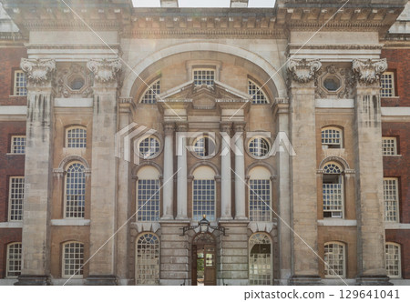 the Old Royal Naval College in Greenwich, London, a masterpiece of English Baroque architecture. 129641041