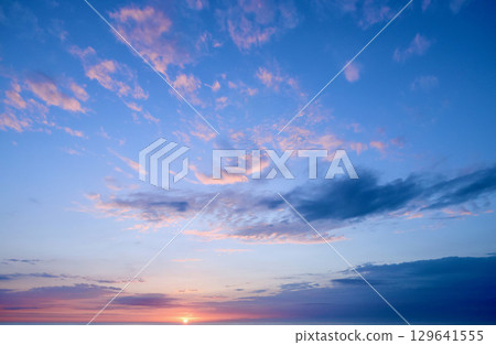 Mid-August Sunrise Ibaraki Prefecture 129641555