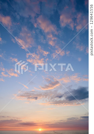 Mid-August Sunrise Ibaraki Prefecture 129641556