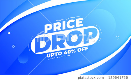 price drop sale banner for online store marketing price drop sale banner for online store marketing 129641736