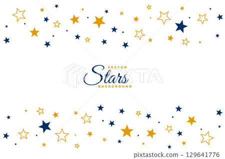 lovely twinkle stars background design 129641776