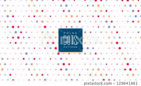abstract colorful polka dotted pattern wallpaper with halftone efffct 129641861