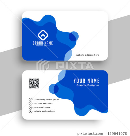 modern professional business card template a company stationery 129641978