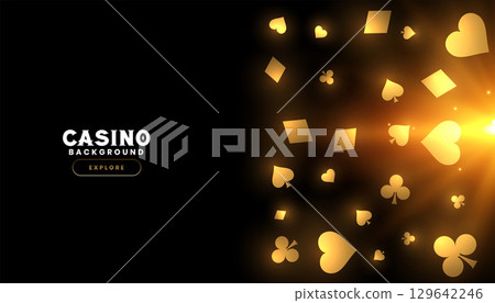 poker gambling ace card dark banner with light effect poker gambling ace card dark banner with light effect 129642246
