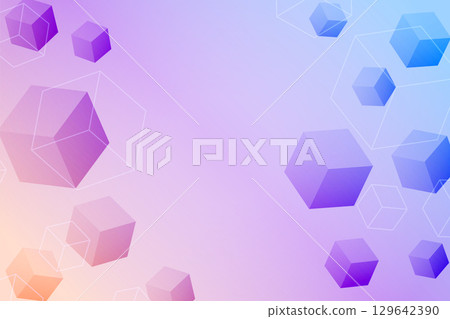 abstract 3d cubic gradient box prospective background abstract 3d cubic gradient box prospective background 129642390