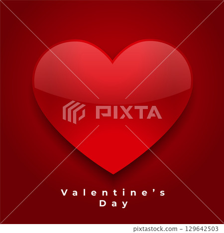 happy valentines day celebration background with lovely heart 129642503