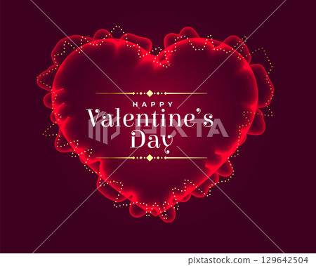 stylish valentine's day feast saint background design 129642504