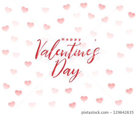 beautiful valentine's day love heart pattern background 129642635