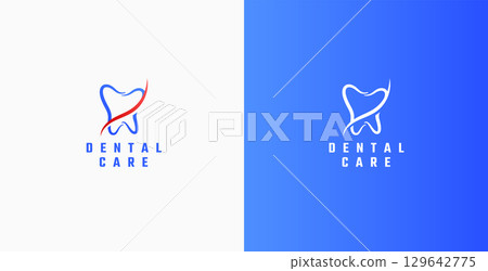 dentist clinic logo template dent smile 129642775