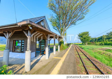 Summer Miharashidai Station, Minamiaso Railway, Aso District, Kumamoto Prefecture Summer Miharashidai Station, Minamiaso Railway, Aso District, Kumamoto Prefecture 129643285