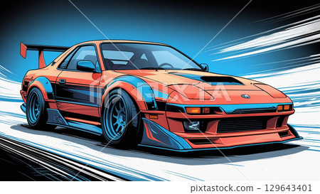 一輛高速跑車 一輛高速跑車 129643401