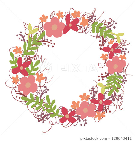 紅色花環 紅色花環 129643411
