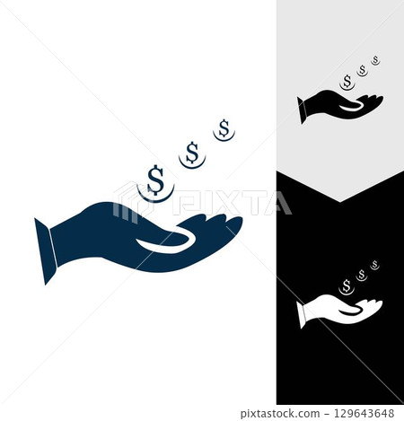 Save money vector icon background Save money vector icon background 129643648
