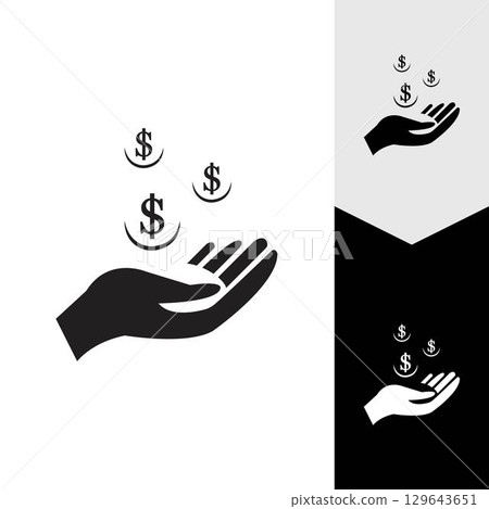 Save money vector icon background Save money vector icon background 129643651