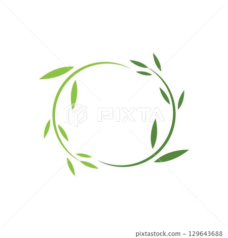 Logos of green Tree leaf ecology nature element vector 129643688