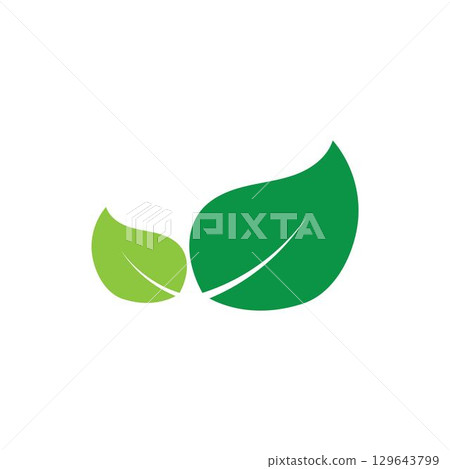 Logos of green Tree leaf ecology nature element vector 129643799