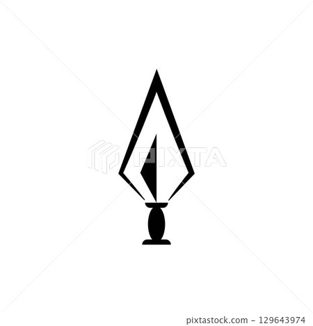 Spear logo vector design template Spear logo vector design template 129643974
