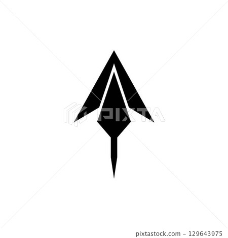 Spear logo vector design template Spear logo vector design template 129643975