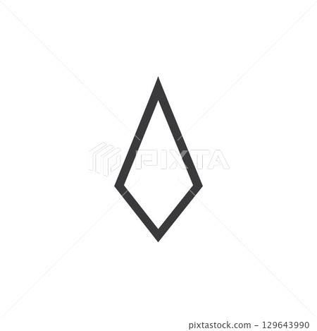 Spear logo vector design template 129643990