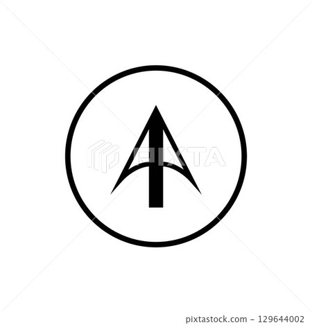 Spear logo vector design template 129644002