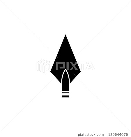 Spear logo vector design template 129644076