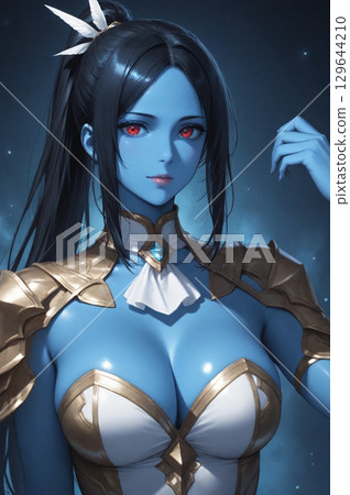 Beautiful Female Commander 129644210