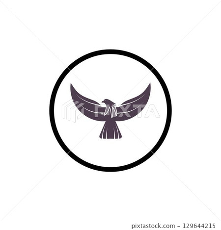 Falcon Eagle Logo Template vector illustration design Falcon Eagle Logo Template vector illustration design 129644215