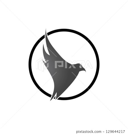 Falcon Eagle Logo Template vector illustration design 129644217