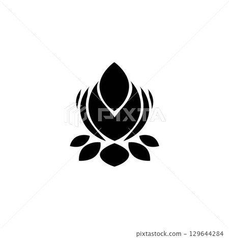 Beauty Vector lotus icon Beauty Vector lotus icon 129644284