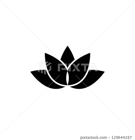 Beauty Vector lotus icon 129644287