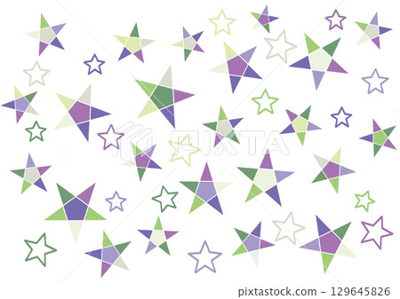 Watercolor-style random star pattern Watercolor-style random star pattern 129645826