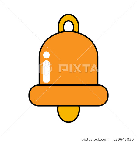 Illustration material: Christmas bells 129645839