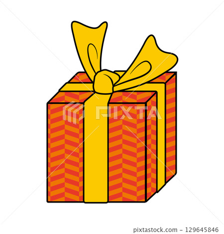Illustration material/gift box Illustration material/gift box 129645846