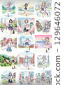 美少女插畫旅遊系列 129646072