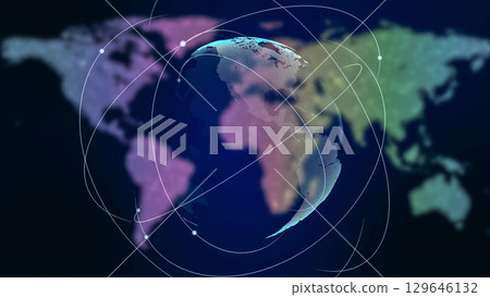 Cross-continental digital data connectivity, smart technology and innovation theme 129646132