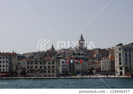 Galata Tower in the New City of Istanbul, Turkey Galata Tower in the New City of Istanbul, Turkey 129646457