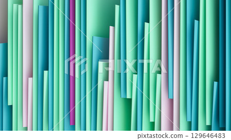 Colorful abstract geometric background with vertical 3D gradient stripes Colorful abstract geometric background with vertical 3D gradient stripes 129646483
