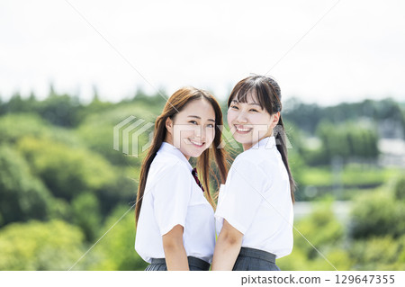 High school girl portrait High school girl portrait 129647355
