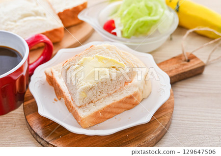 Buttered milk bread 129647506